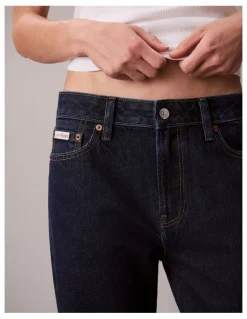 Calvin Klein Jeans Signature 90's Straight Jeans in True Indigo