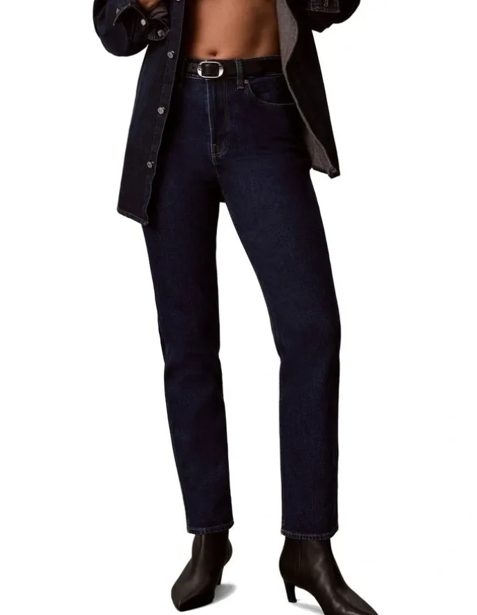 Calvin Klein Jeans The Archive High Rise Slim Jean in True Indigo