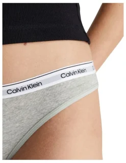 Calvin Klein Mod Logo Bikini in Grey