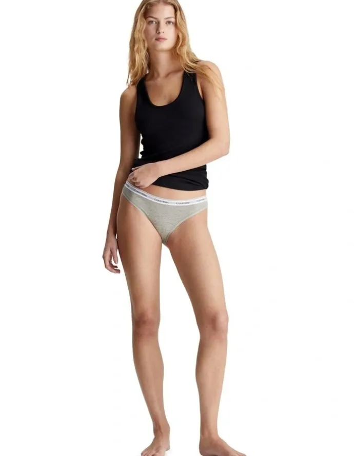 Calvin Klein Mod Logo Bikini in Grey