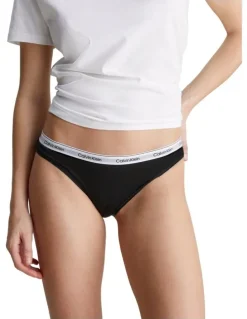 Calvin Klein Modern Logo Briefs 3 Pack in Black
