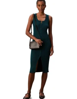 Calvin Klein Monogram Logo Hardware Crossbody Camera Bag in Black