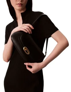 Calvin Klein Ophelia Top Flap Bag in Black