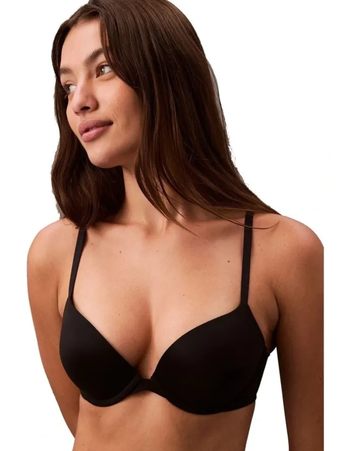 Calvin Klein Perfectly Fit Push Up Plunge in Black