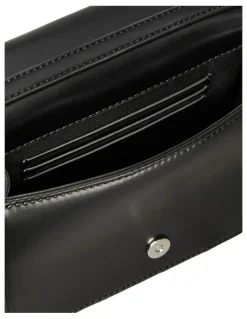 Calvin Klein Quilted Mini Chain Crossbody Bag in Black