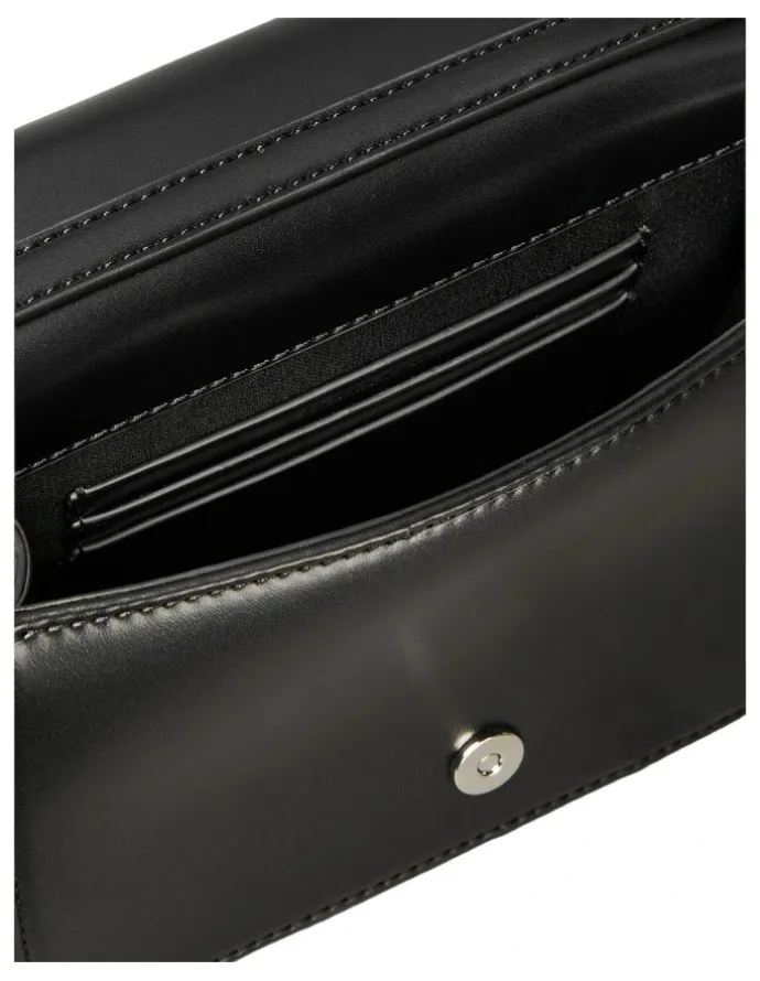 Calvin Klein Quilted Mini Chain Crossbody Bag in Black
