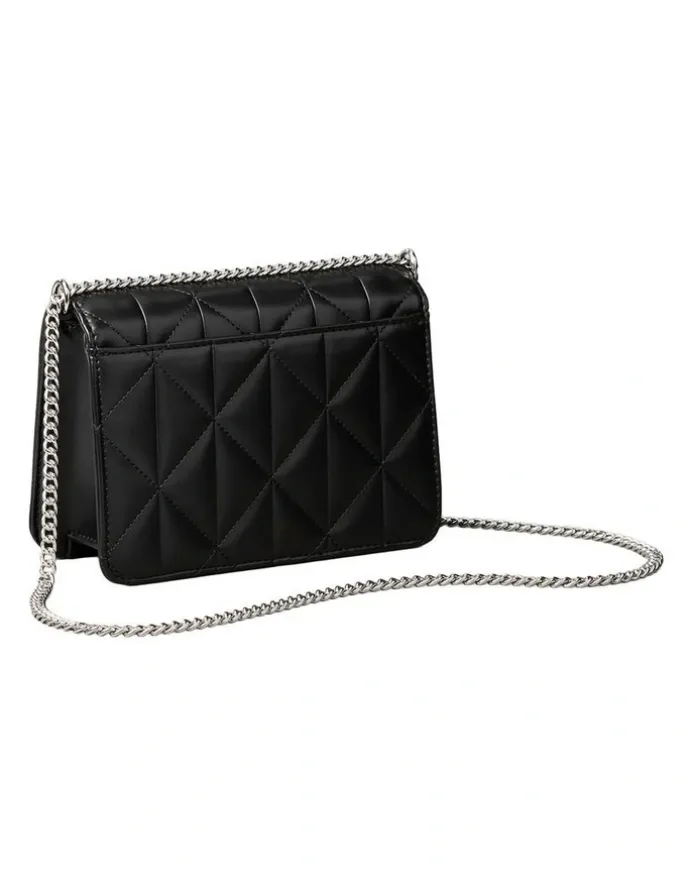 Calvin Klein Quilted Mini Chain Crossbody Bag in Black