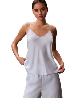Calvin Klein Satin Sheen Cami in Arctic Ice