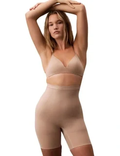 Calvin Klein Secure Sculpt Mid Thigh Short in Cedar