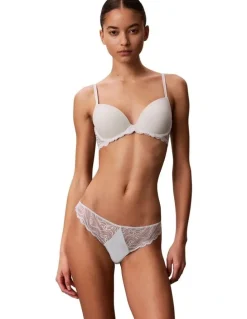 Calvin Klein Sensual Stretch Lace Lift Demi Bra in Sky Gray