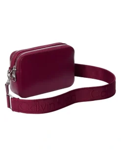 Calvin Klein Webbing Crossbody Camera Bag in Alluring Pink