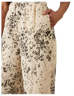 Calvin Klein Women Printed Pull On Wide Leg Pant