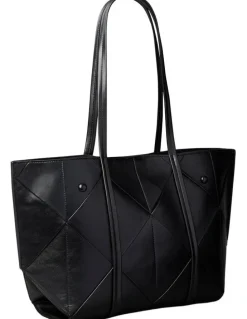 Calvin Klein Woven Tote Bag in Black