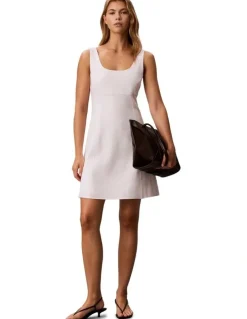 Calvin Klein Woven Tote Bag in Delicioso