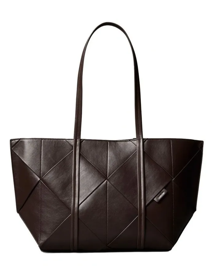 Calvin Klein Woven Tote Bag in Delicioso