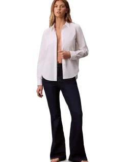 Calvin Klein Jeans High Rise Flare Jean in Blue Orbit