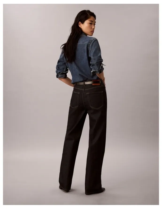 Calvin Klein Jeans High Rise Loose Jean in Iconic Indigo
