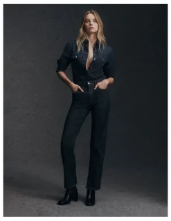 Calvin Klein Jeans High Rise Loose Jean in Iconic Indigo