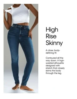 Calvin Klein Jeans High Rise Skinny Jean in Classic Black