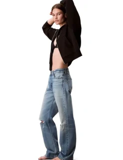 Calvin Klein Jeans Signature 90's Straight Jeans in Gold Dust