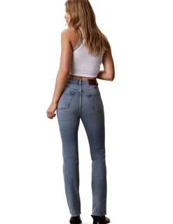 Calvin Klein Jeans The Archive High Rise Slim Jean in Blue