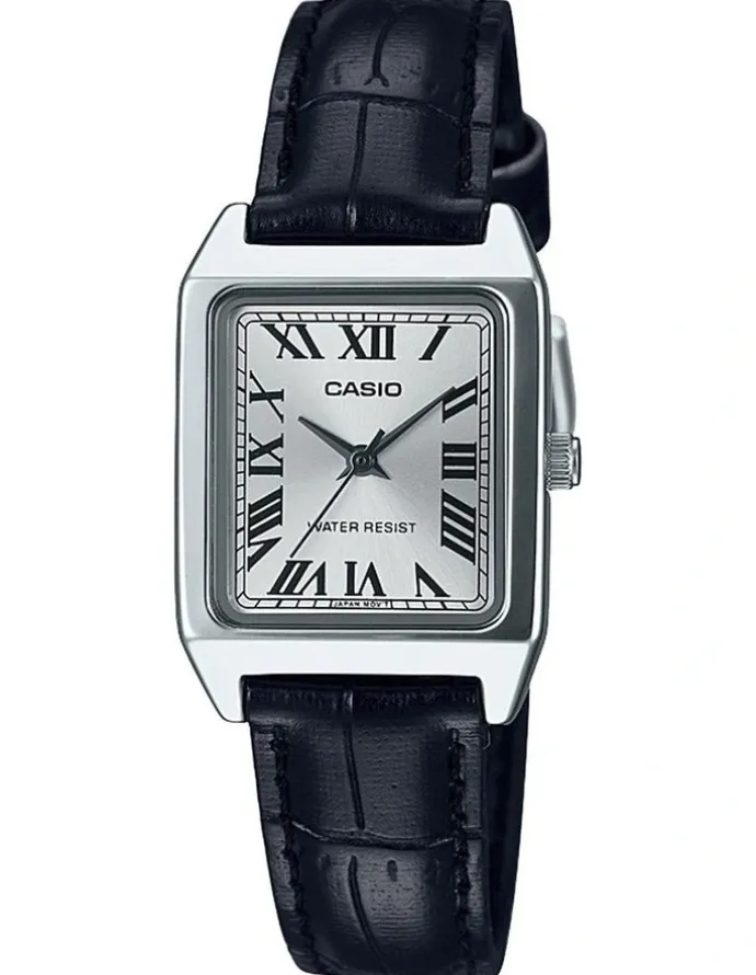 Casio Leather Watch in Black