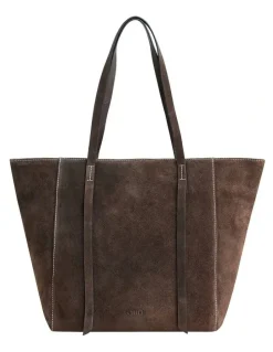 Cellini Montego Suede Tote Bag in Espresso