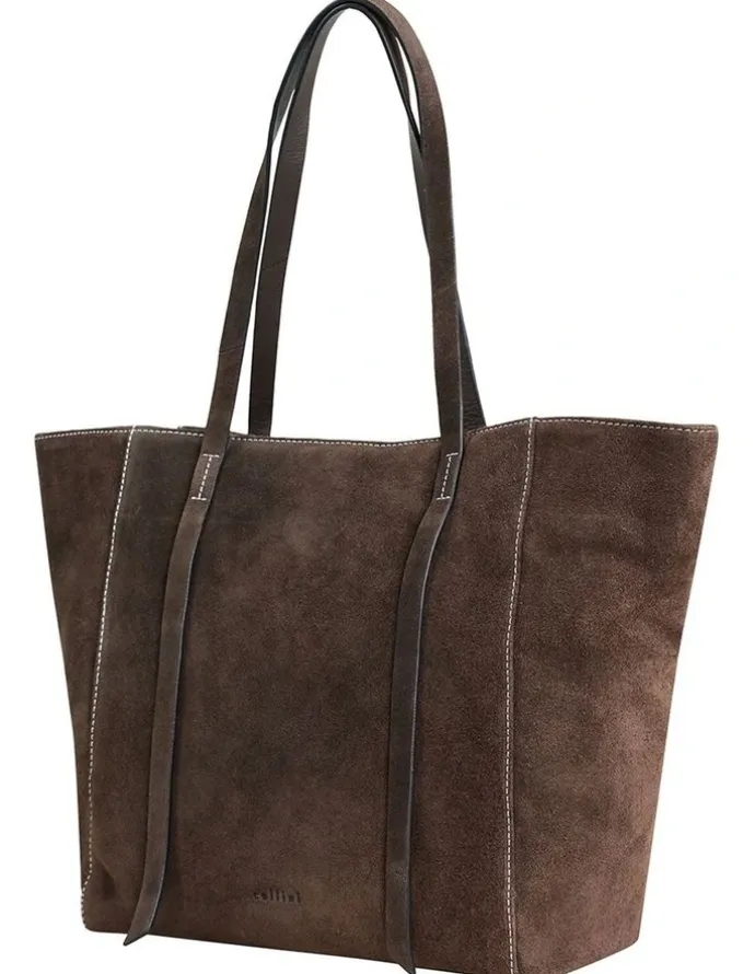 Cellini Montego Suede Tote Bag in Espresso