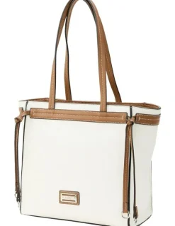 Cellini Sport Brooke Tote Bag in White/Brown