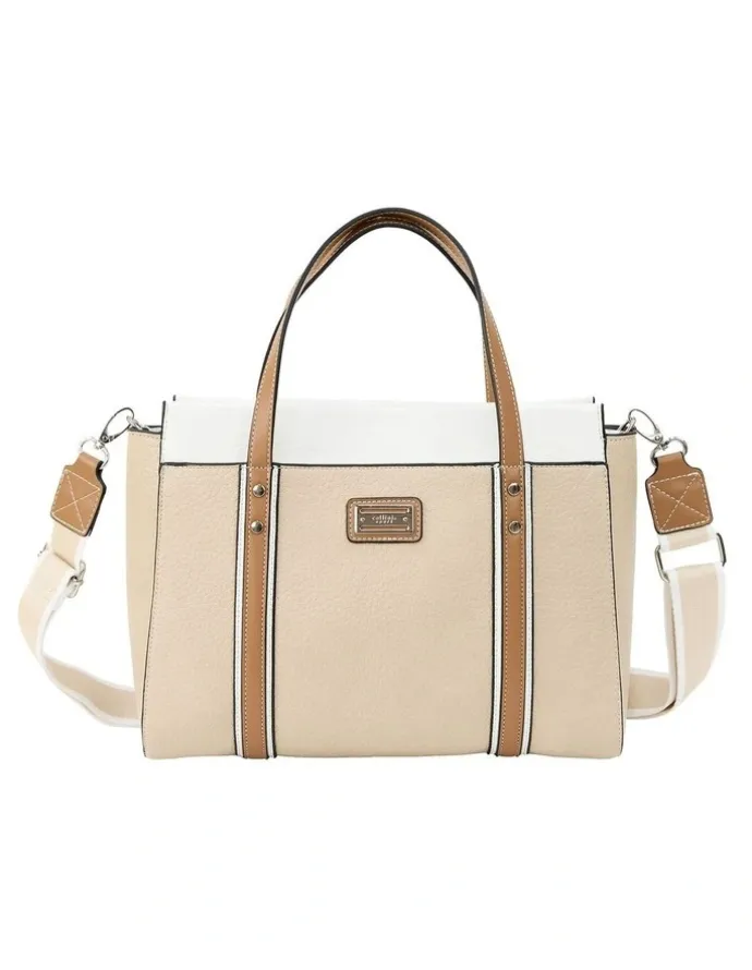 Cellini Sport Dani Satchel Bag in Nude Multi