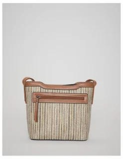 Cellini Sport Pip Crossbody Bag in Brown Multi