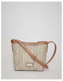 Cellini Sport Pip Crossbody Bag in Brown Multi