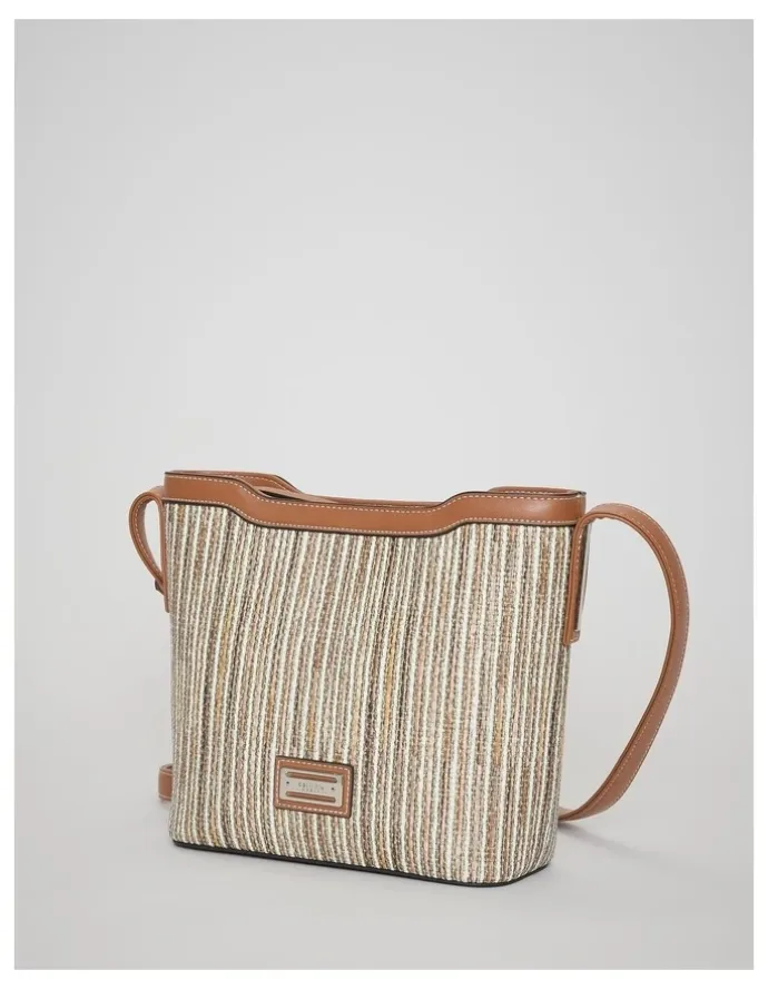 Cellini Sport Pip Crossbody Bag in Brown Multi