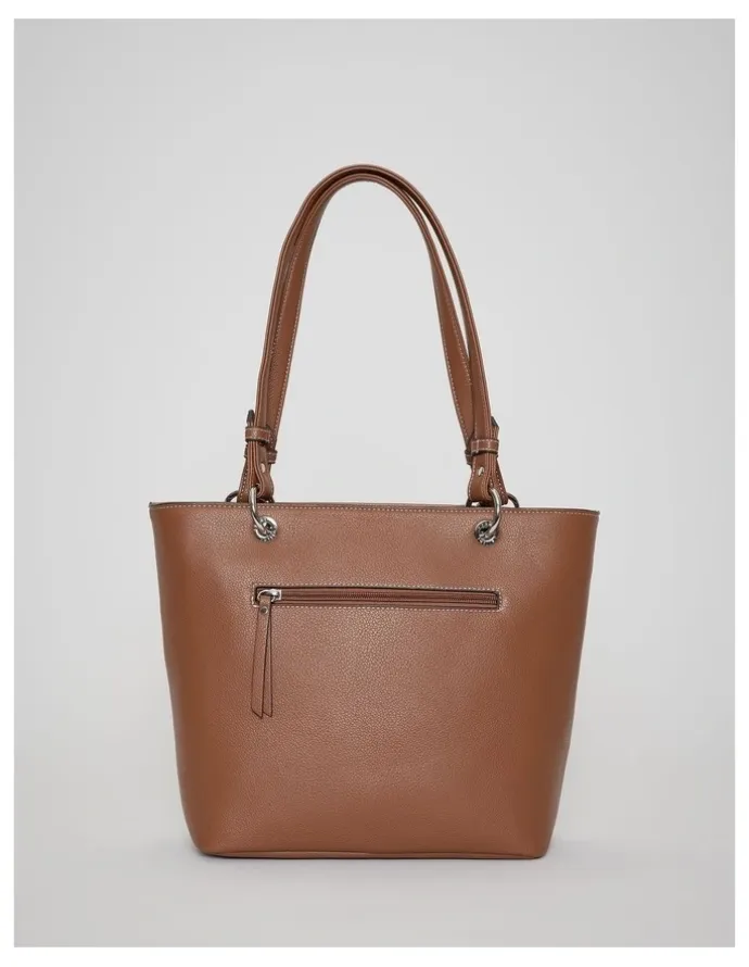 Cellini Sport Pip Tote Bag in Brown Multi