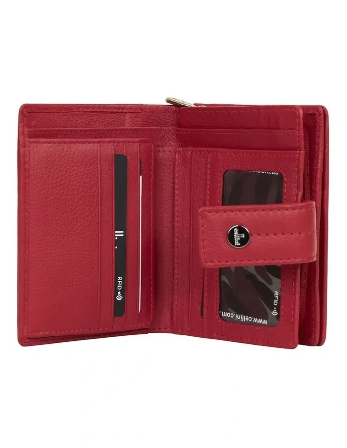 Cellini Sport Tuscany Medium Book Wallet in Red