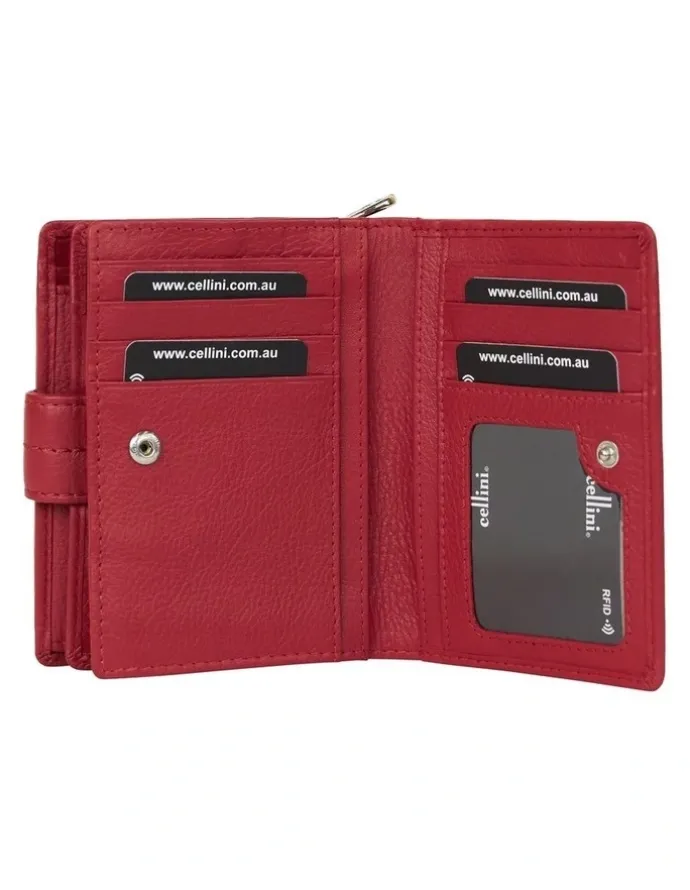 Cellini Sport Tuscany Medium Book Wallet in Red