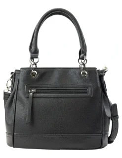 Cellini Sport Zoe Zip Top Satchel Bag in Black