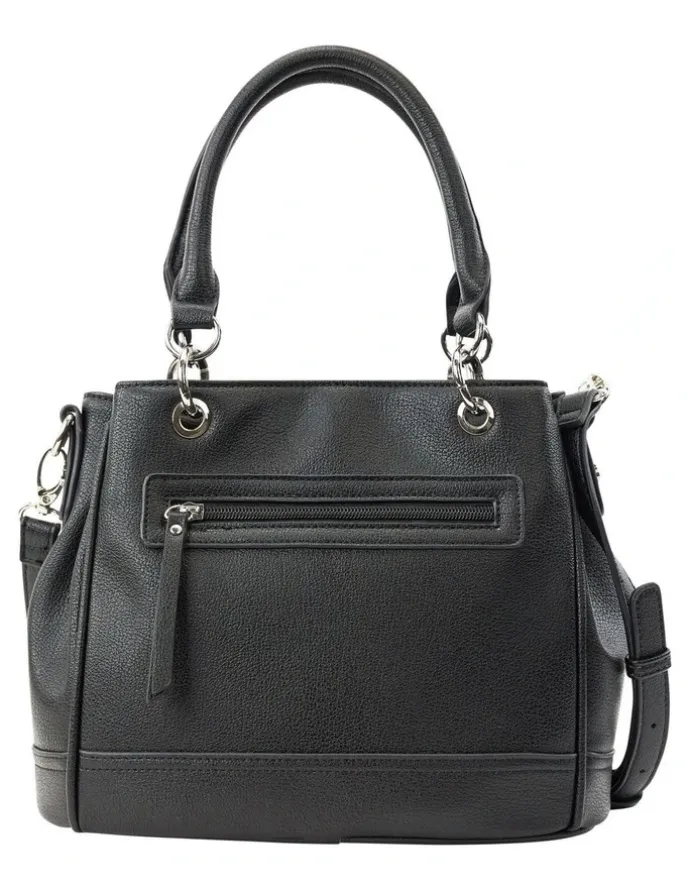 Cellini Sport Zoe Zip Top Satchel Bag in Black