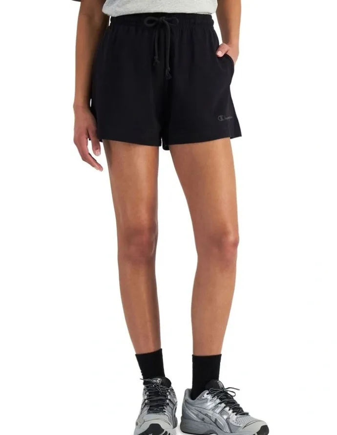 Champion Jersey High Waist Tonal Short in Black