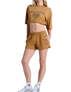 Champion Legacy Graphic short in Brown