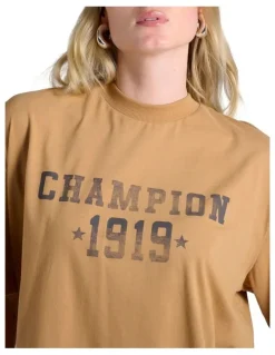 Champion Legacy Graphic Tee in Brown