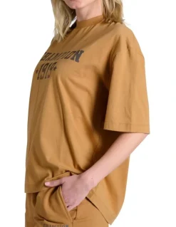 Champion Legacy Graphic Tee in Brown