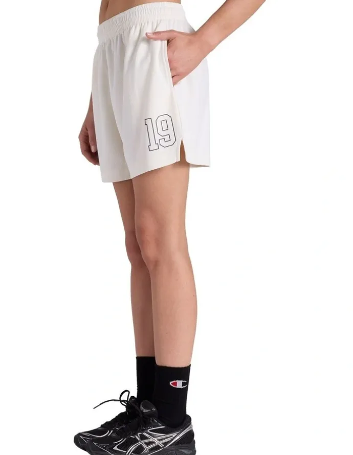 Champion Mesh Sports Short in Ivory White