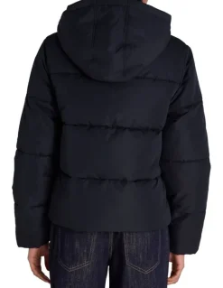 Champion Puffer Jacket in Black