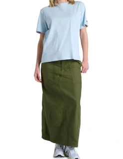 Champion Script Short Sleeve Tee in Blue