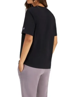 Champion Script Tonal Tee in Black