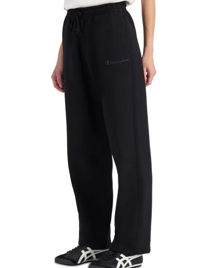 Champion Script Wide Leg Pant in Black