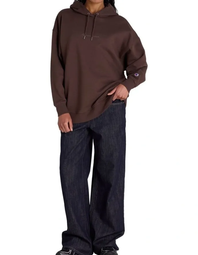 Champion Tonal Hoodie in Brown