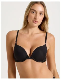 Chloe & Lola Bare Beauty Push Up Bra in Black