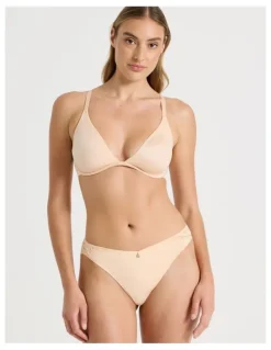 Chloe & Lola Captivate Luxe Micro & Lace Brazilian in Beige